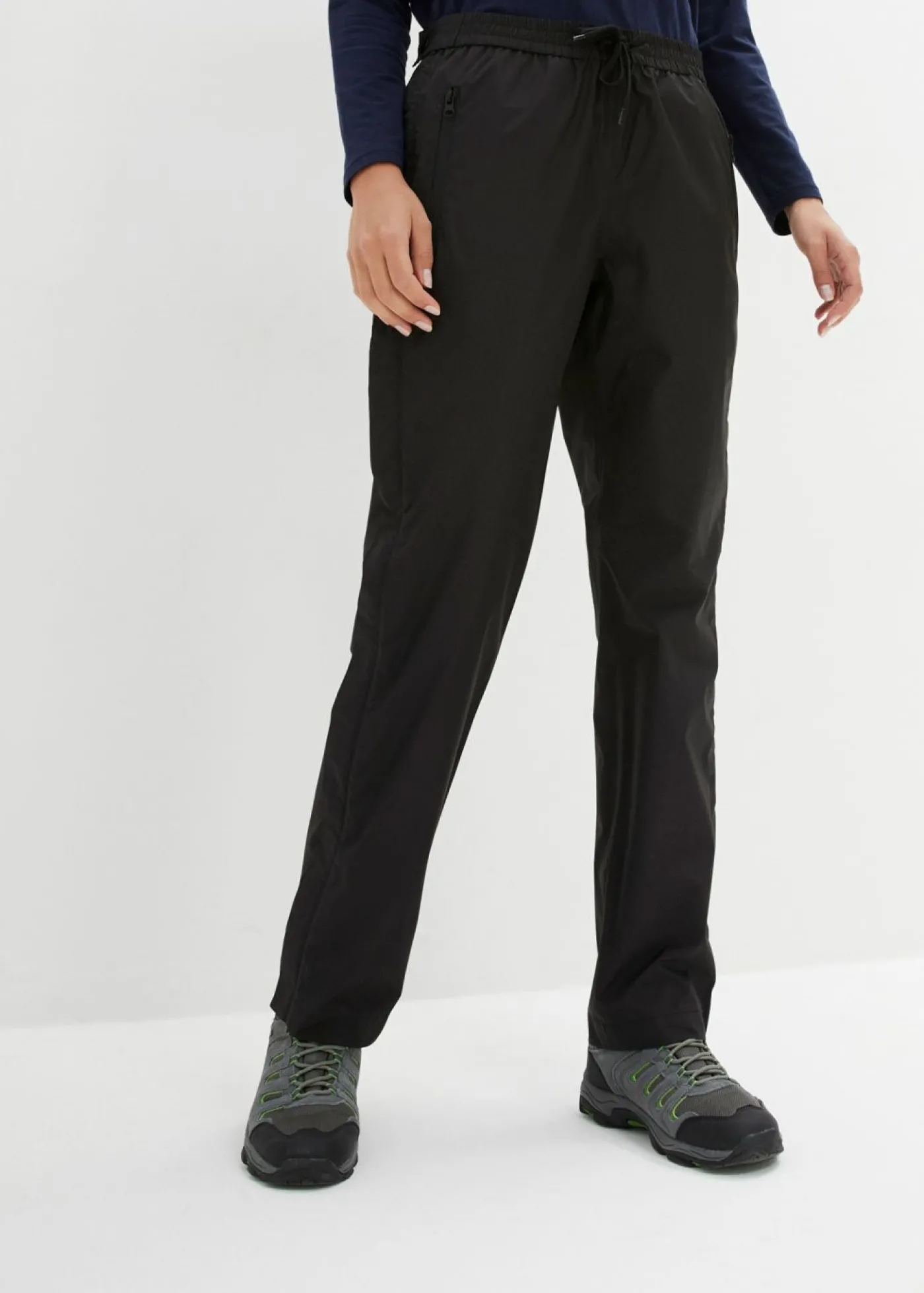 bonprix bonprix Pantalón impermeable Negro New