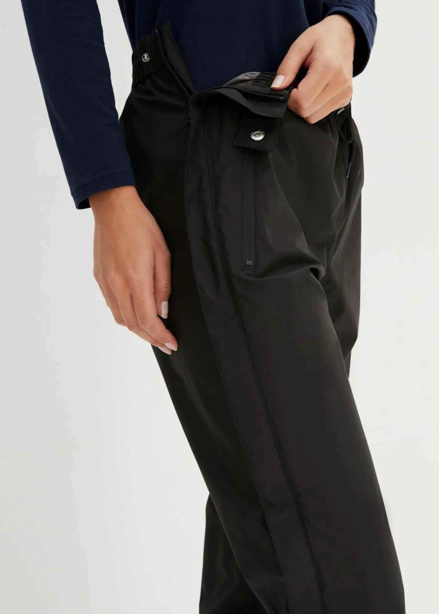 bonprix bonprix Pantalón impermeable Negro New