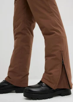 bonprix bonprix Pantalón impermeable de esquí Marrón claro Hot