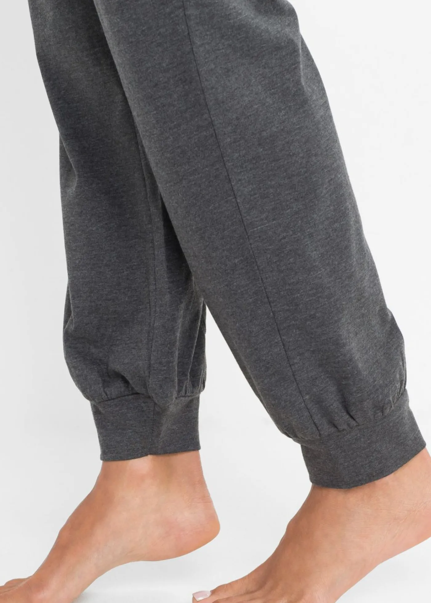 bonprix bonprix Pantalón largo de pijama (2 unidades) Antracita jaspeado-negro Online