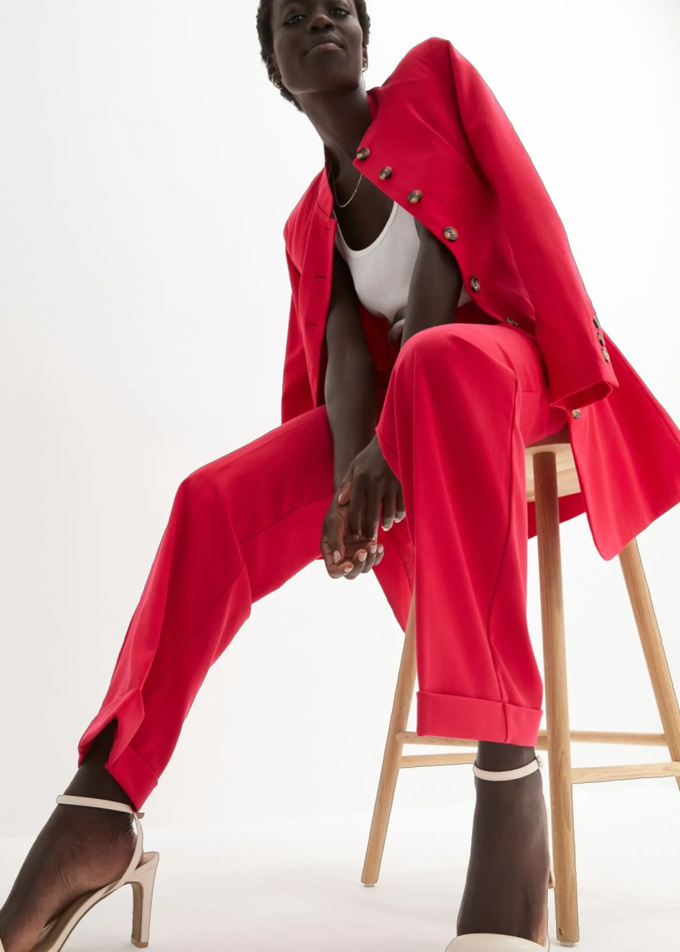 bonprix bonprix Pantalón Marlene Rojo Clearance
