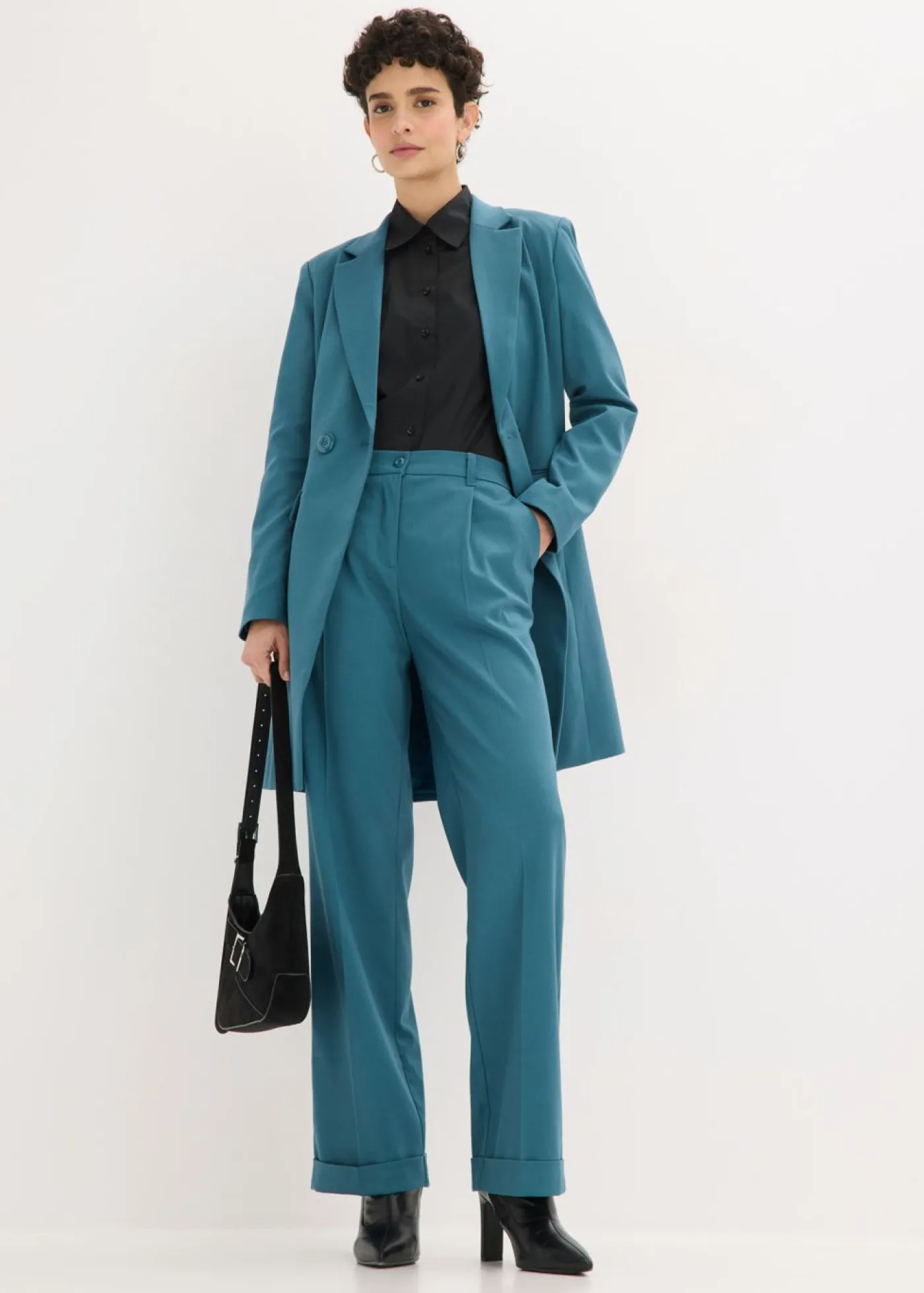 bonprix bonprix Pantalón Marlene verde pimiento Outlet