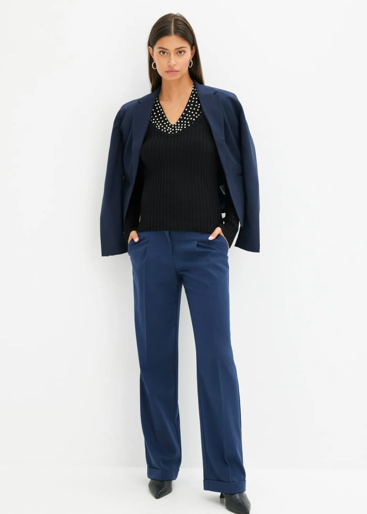 bonprix bonprix Pantalón Marlene Azul marino Clearance