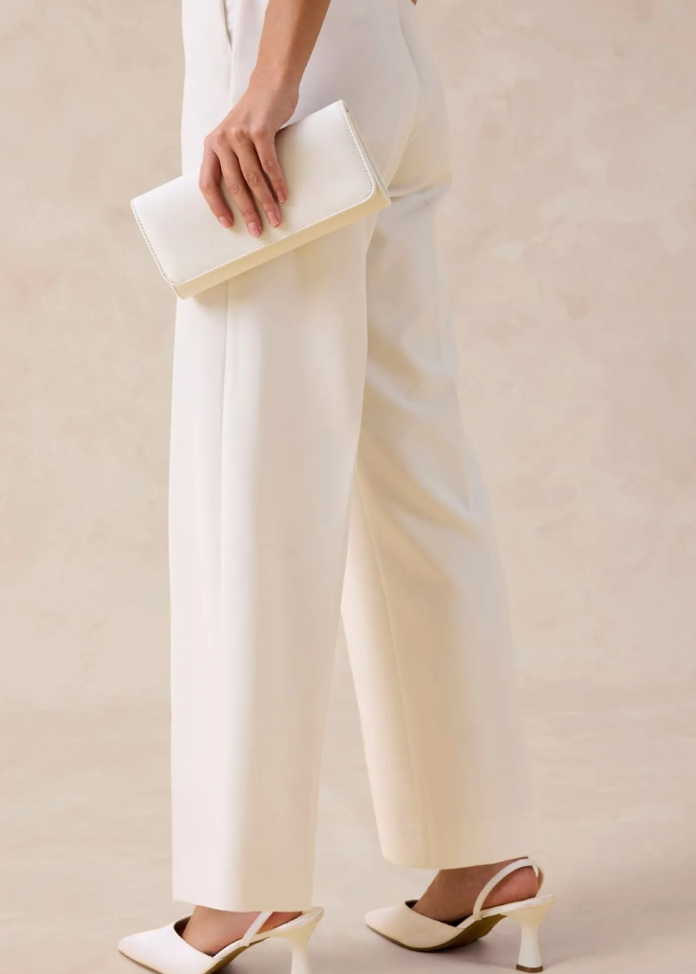 bonprix bonprix Pantalón Marlene Blanco lana Discount