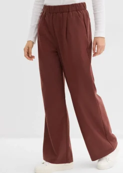 bonprix bonprix Pantalón Marlene con aspecto de lana Café jaspeado Sale