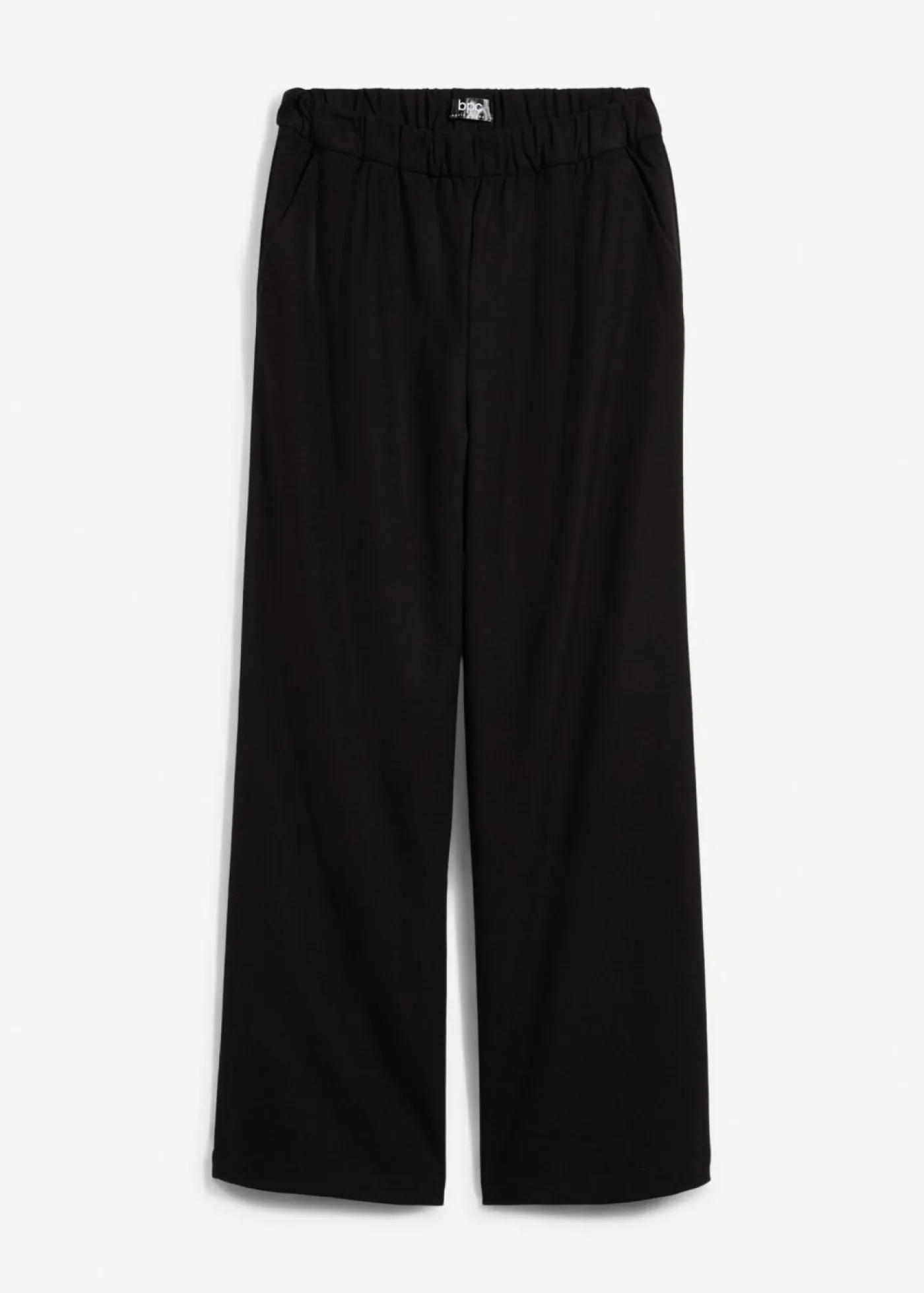 bonprix bonprix Pantalón Marlene con aspecto de lana Negro Online