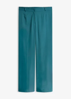 bonprix bonprix Pantalón Marlene con cinturilla cómoda verde pimiento New