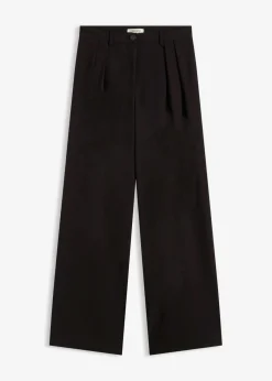 bonprix bonprix Pantalón Marlene con cintura elástica Negro Online
