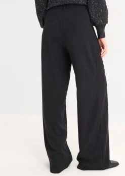 bonprix bonprix Pantalón Marlene con cintura elástica Negro Online