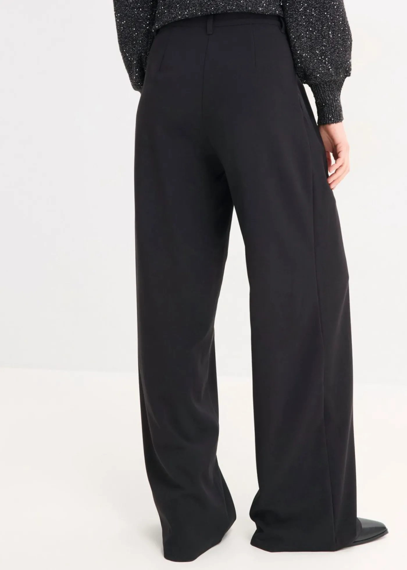 bonprix bonprix Pantalón Marlene con cintura elástica Negro Online