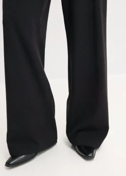 bonprix bonprix Pantalón Marlene con cintura elástica Negro Online