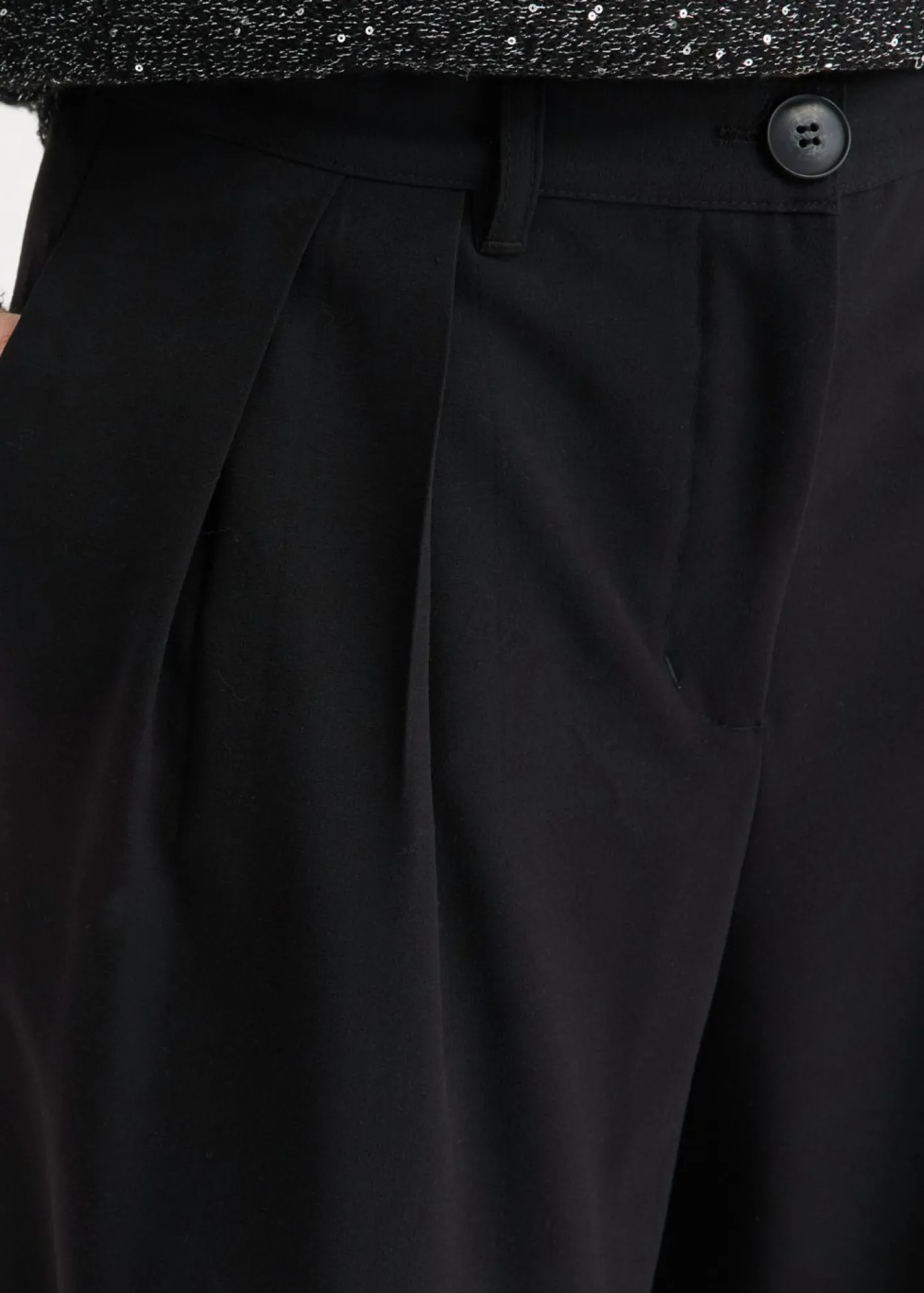 bonprix bonprix Pantalón Marlene con cintura elástica Negro Online