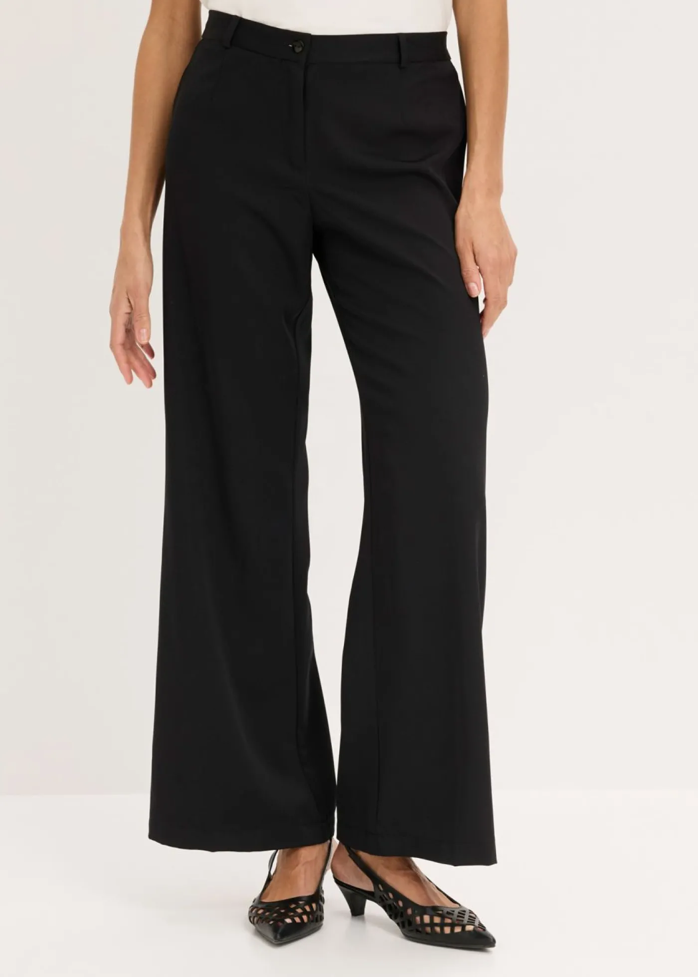 bonprix bonprix Pantalón Marlene con cinturilla cómoda Negro New