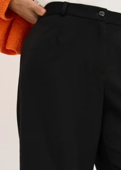 bonprix bonprix Pantalón Marlene con cinturilla cómoda Negro New