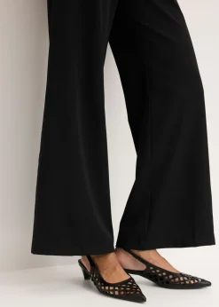 bonprix bonprix Pantalón Marlene con cinturilla cómoda Negro New
