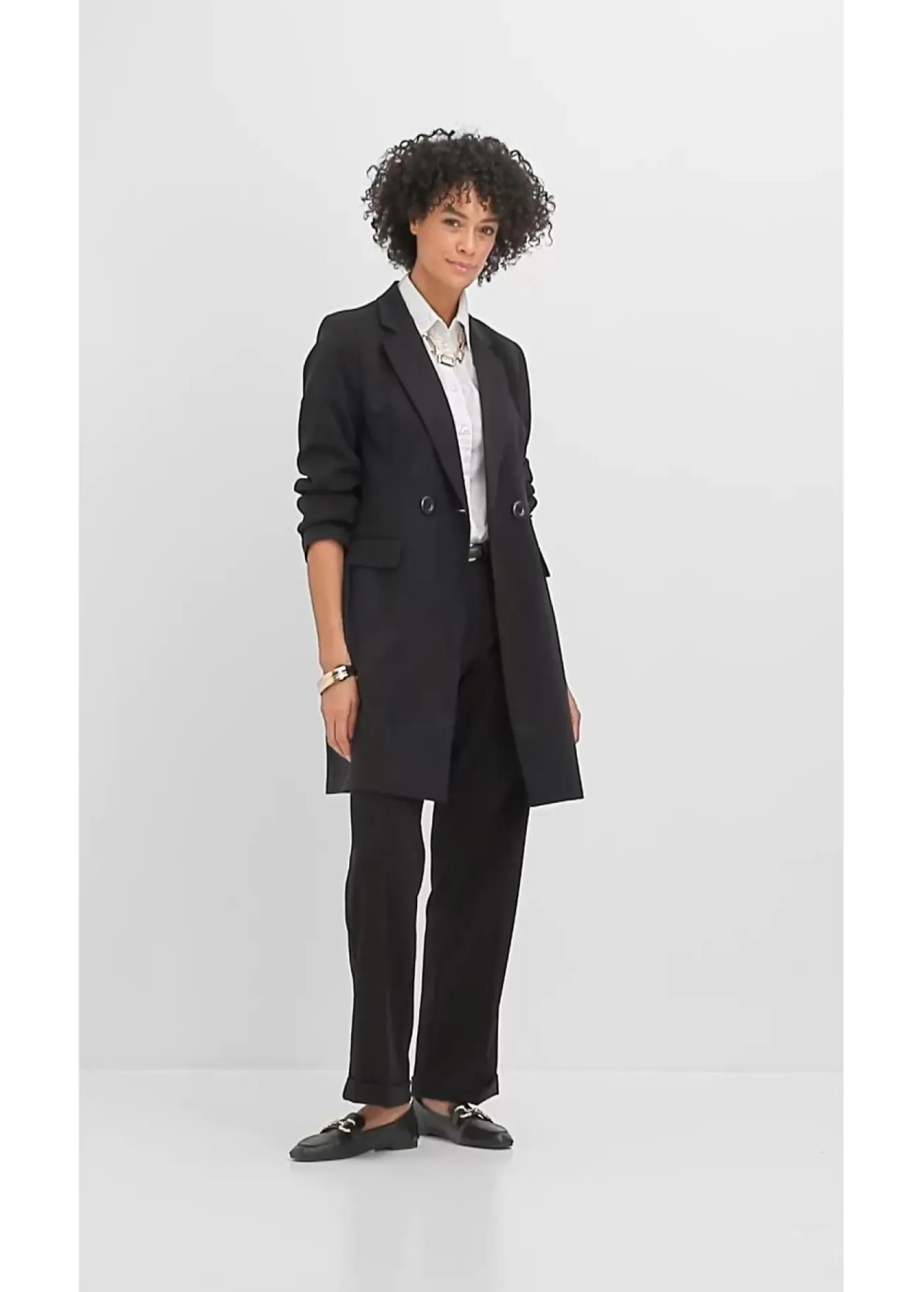 bonprix bonprix Pantalón Marlene con cinturilla cómoda Negro New