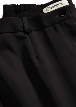 bonprix bonprix Pantalón Marlene con cinturilla cómoda Negro