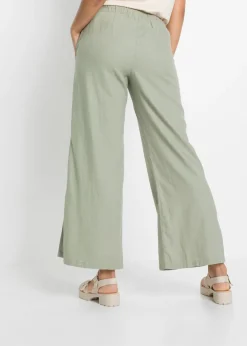 bonprix bonprix Pantalón Marlene de lino Verde New
