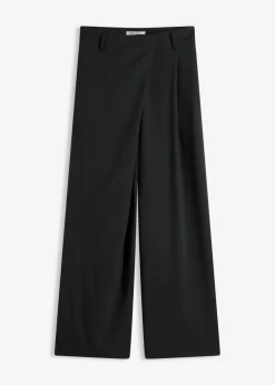 bonprix bonprix Pantalón Marlene de mezcla de viscosa fluida Negro Best