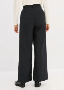 bonprix bonprix Pantalón Marlene de mezcla de viscosa fluida Negro Best