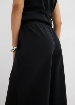 bonprix bonprix Pantalón Marlene de piqué Negro Online