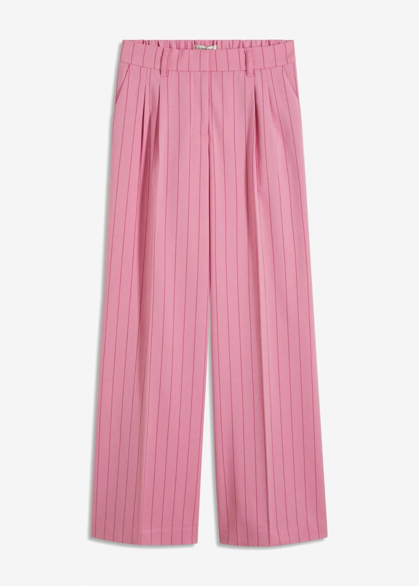 bonprix bonprix Pantalón Marlene de raya diplomática rosa orquídea-fucsia claro con rayas Best