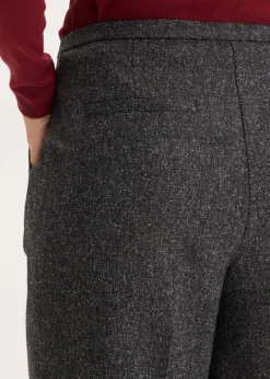 bonprix bonprix Pantalón Marlene de suave mezcla de viscosa Gris jaspeado Clearance