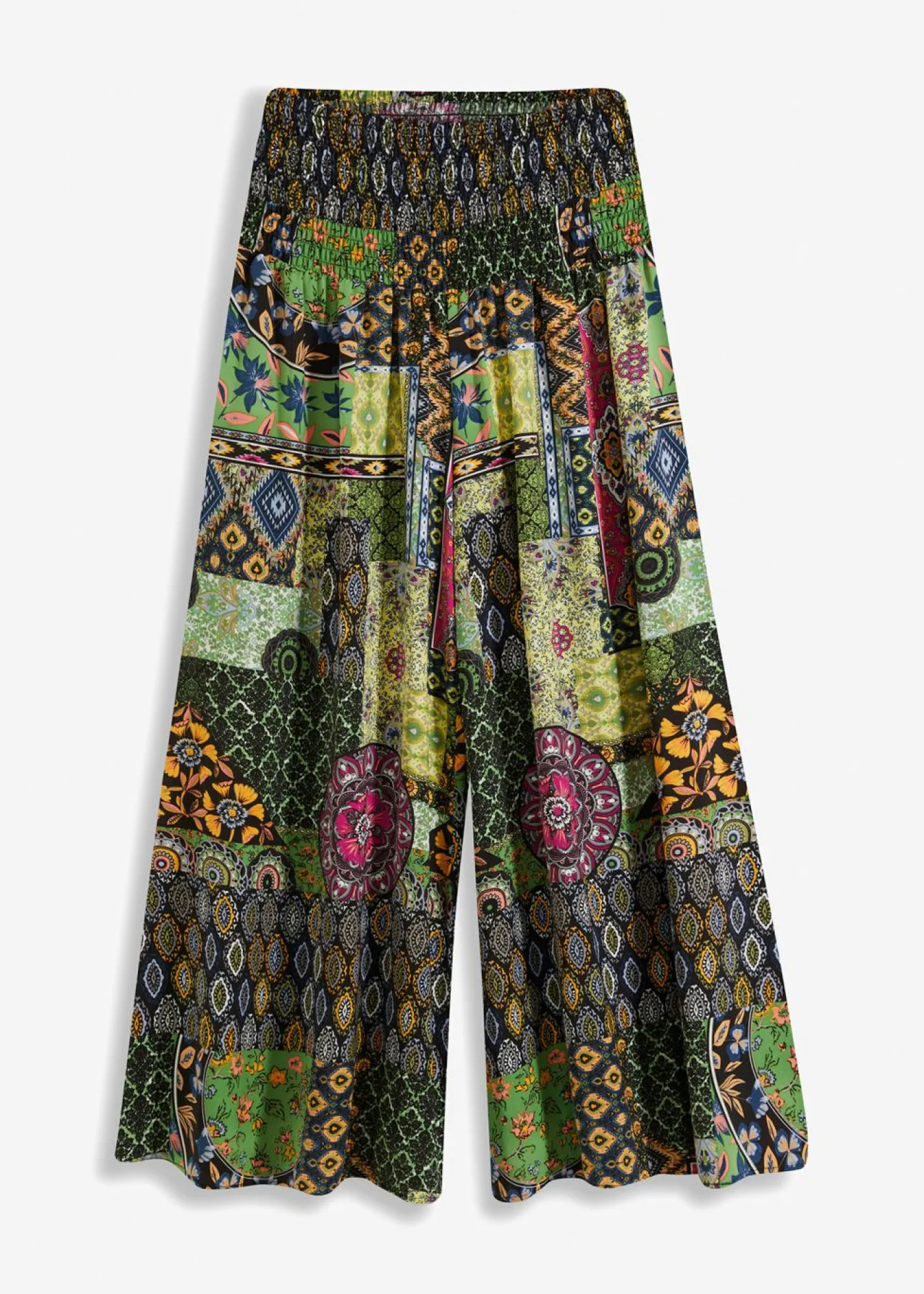 bonprix bonprix Pantalón palazzo Verde-azul New