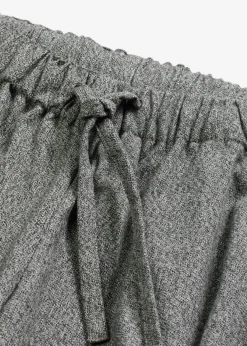 bonprix bonprix Pantalón palazzo con aspecto de lana antracita jaspeado moteado Best