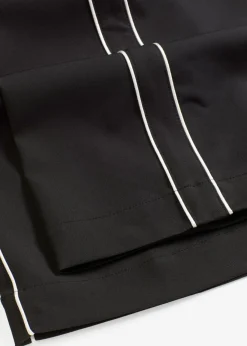 bonprix bonprix Pantalón palazzo con rayas decorativas Negro Outlet