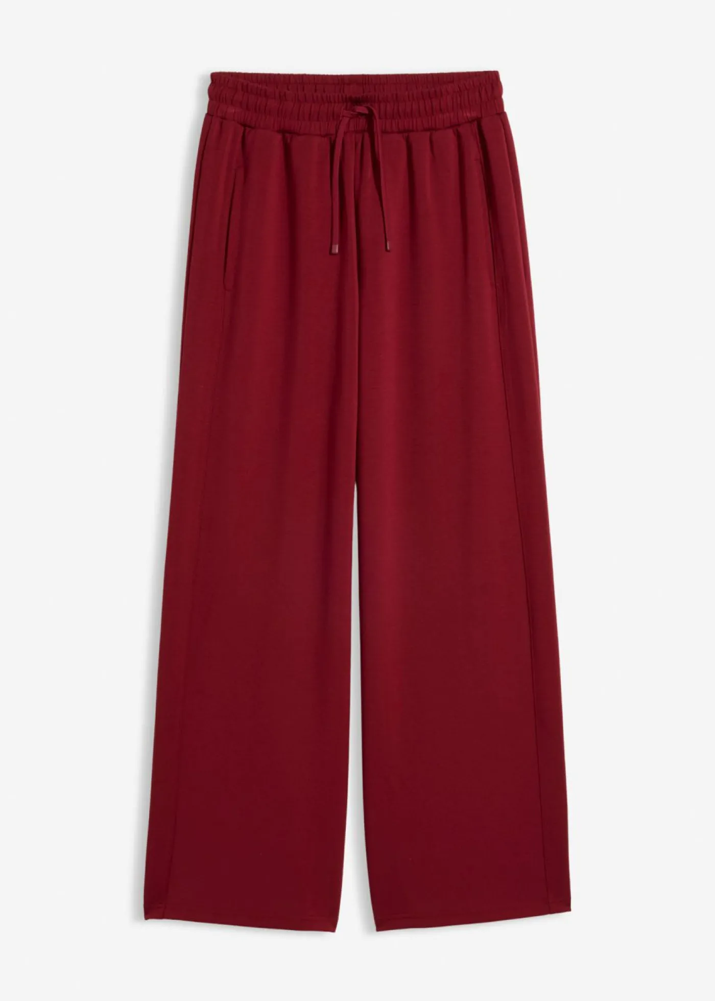 bonprix bonprix Pantalón palazzo de neopreno suave Rojo rubí Best