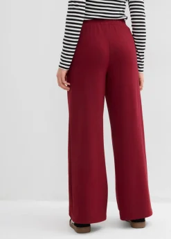 bonprix bonprix Pantalón palazzo de neopreno suave Rojo rubí Best