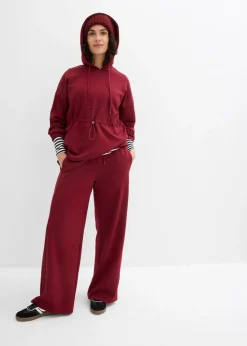 bonprix bonprix Pantalón palazzo de neopreno suave Rojo rubí Best
