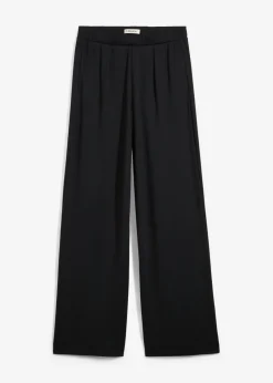 bonprix bonprix Pantalón palazzo de Punto di Roma cómodo Negro Hot