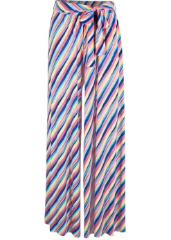 bonprix bonprix Pantalón Palazzo de punto de mezcla de viscosa Multicolor de rayas Online