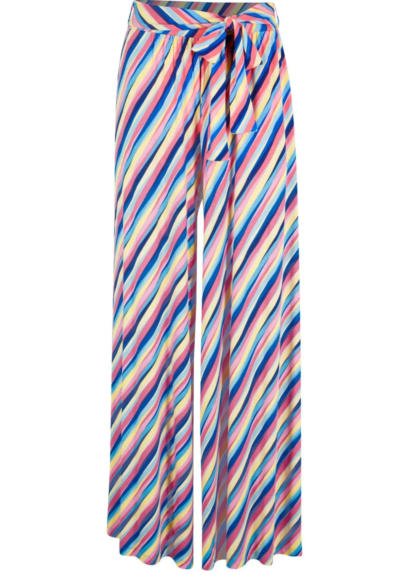 bonprix bonprix Pantalón Palazzo de punto de mezcla de viscosa Multicolor de rayas Online