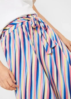 bonprix bonprix Pantalón Palazzo de punto de mezcla de viscosa Multicolor de rayas Online