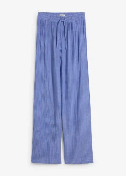 bonprix bonprix Pantalón palazzo de rayas azul violaceo-azul genciana con rayas Best