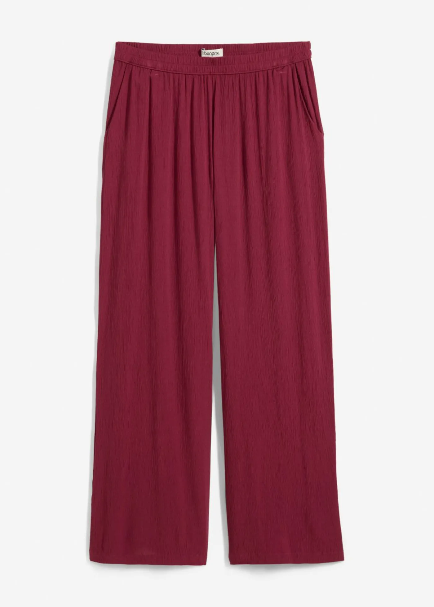 bonprix bonprix Pantalón Palazzo de viscosa suave Rojo azalea
