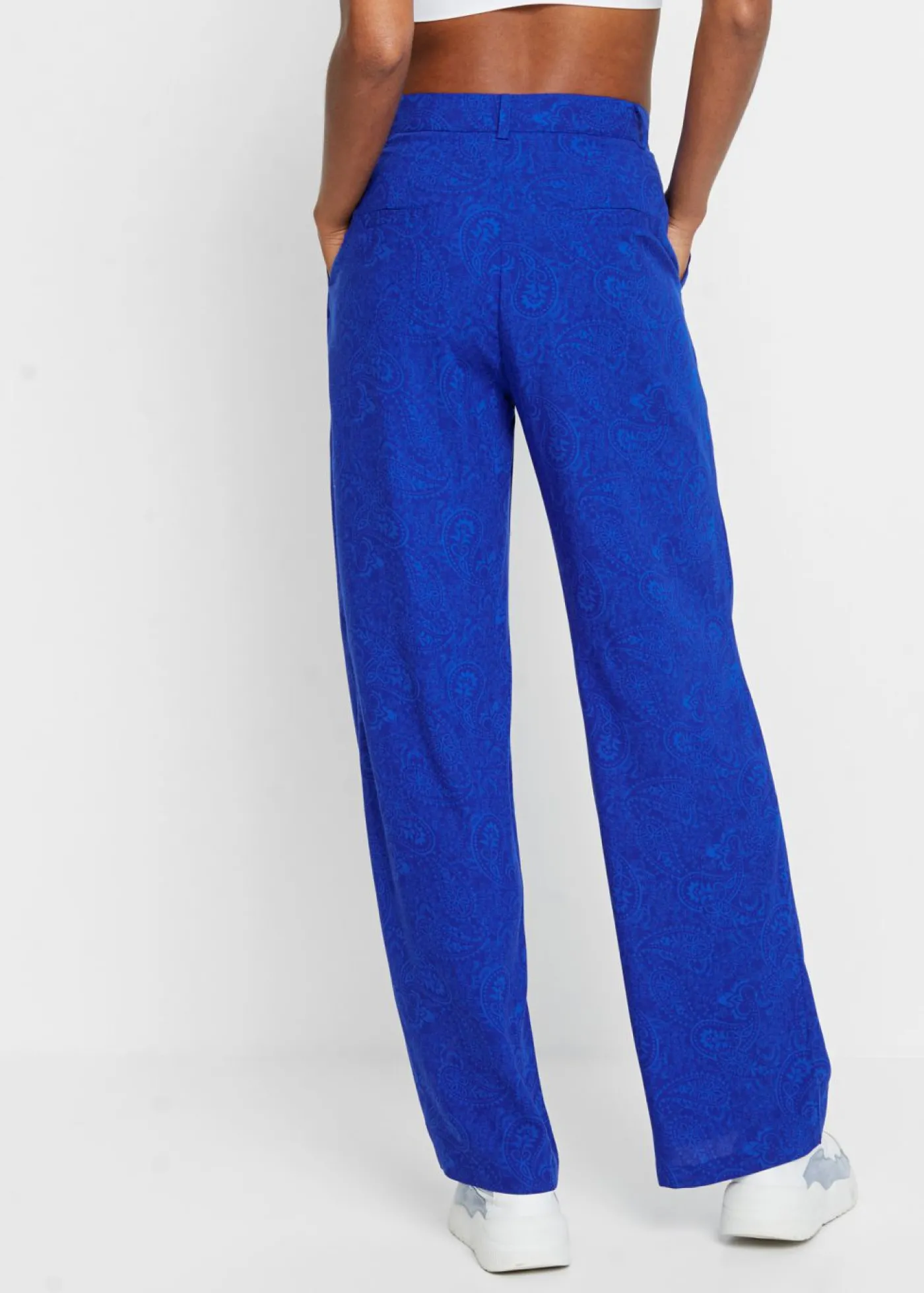 bonprix bonprix Pantalón Palazzo de viscosa fluida Azul Best