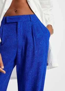 bonprix bonprix Pantalón Palazzo de viscosa fluida Azul Best