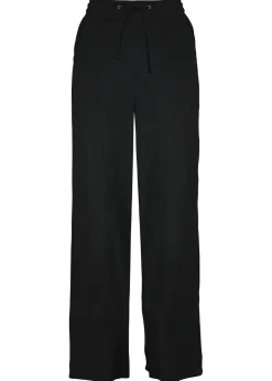 bonprix bonprix Pantalón Palazzo de viscosa fluida Negro Discount