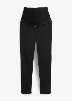 bonprix bonprix Pantalón premamá con material elástico y corte slim Negro Online