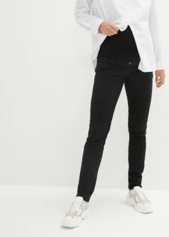 bonprix bonprix Pantalón premamá con material elástico y corte slim Negro Online