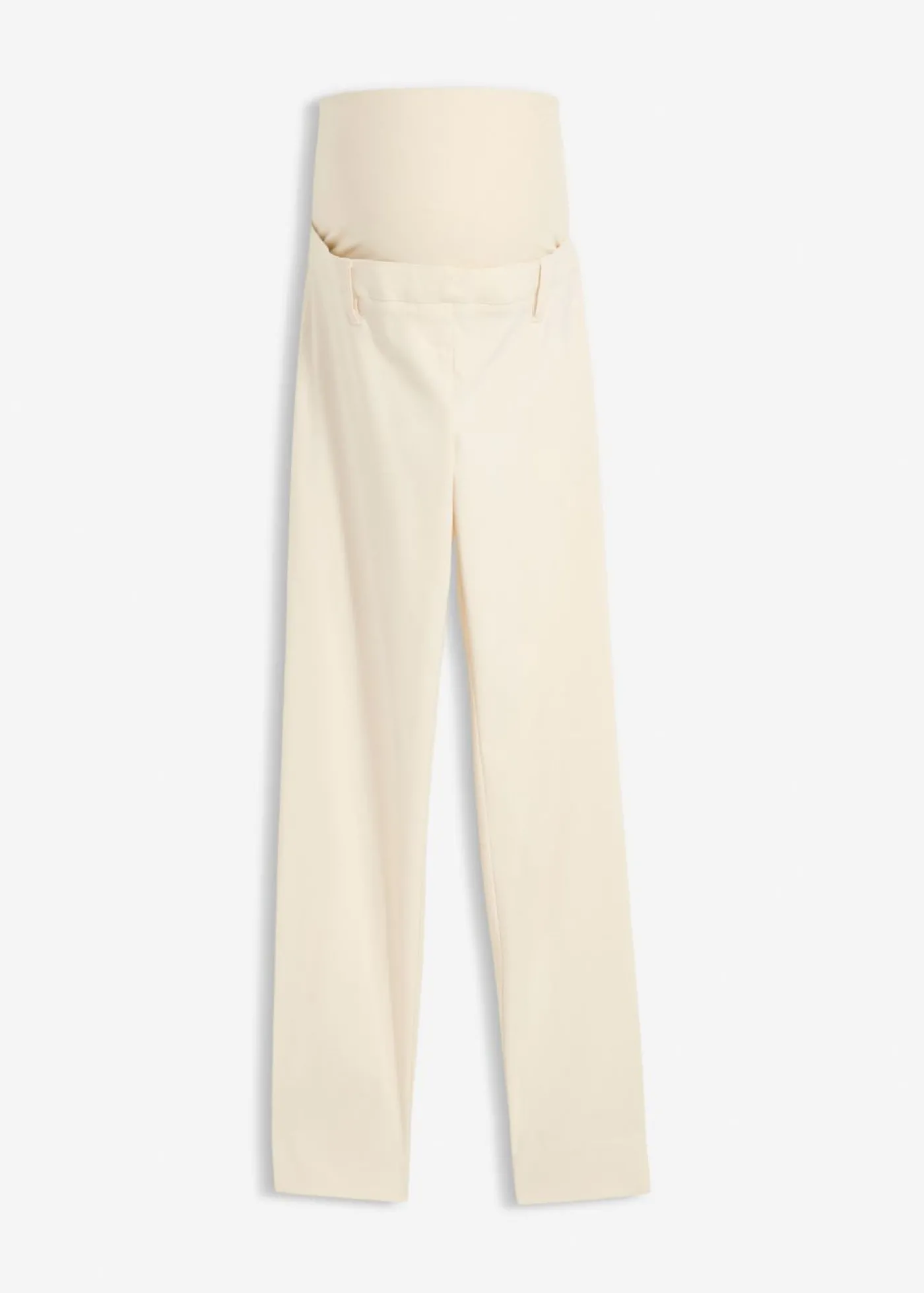 bonprix bonprix Pantalón premamá elástico con pernera acampanada Crudo Best