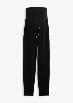 bonprix bonprix Pantalón premamá sin cierre de Punto di Roma con cinturilla elástica Negro New