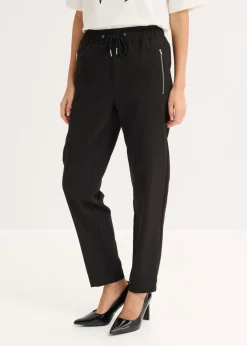bonprix bonprix Pantalón sin cierre con cinturilla cómoda Negro Online