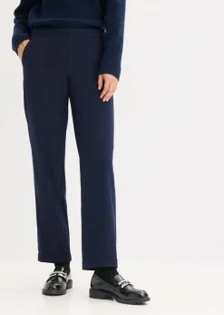 bonprix bonprix Pantalón sin cierre con dobladillo Azul marino Outlet
