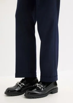 bonprix bonprix Pantalón sin cierre con dobladillo Azul marino Outlet