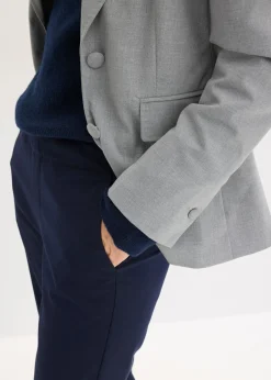 bonprix bonprix Pantalón sin cierre con dobladillo Azul marino Outlet